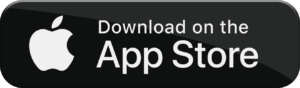 Black rectangular button with the white Apple logo on the left and the text "Download on the App Store" in white on the right.